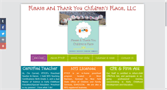 Desktop Screenshot of pleaseandthankyouchildrensplace.com